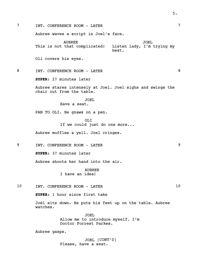 Second script page